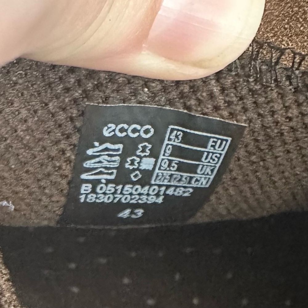 ECCO Century Slip-on Brown Leather Loafer Men's Ecco Size 9 EU 43 Business Shoes - Picture 8 of 8